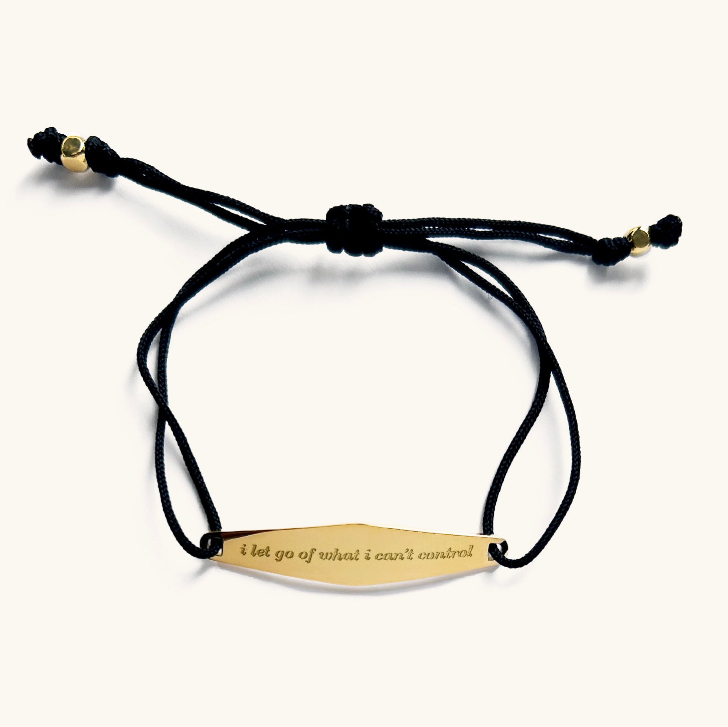 Nylon String Bracelet in Black