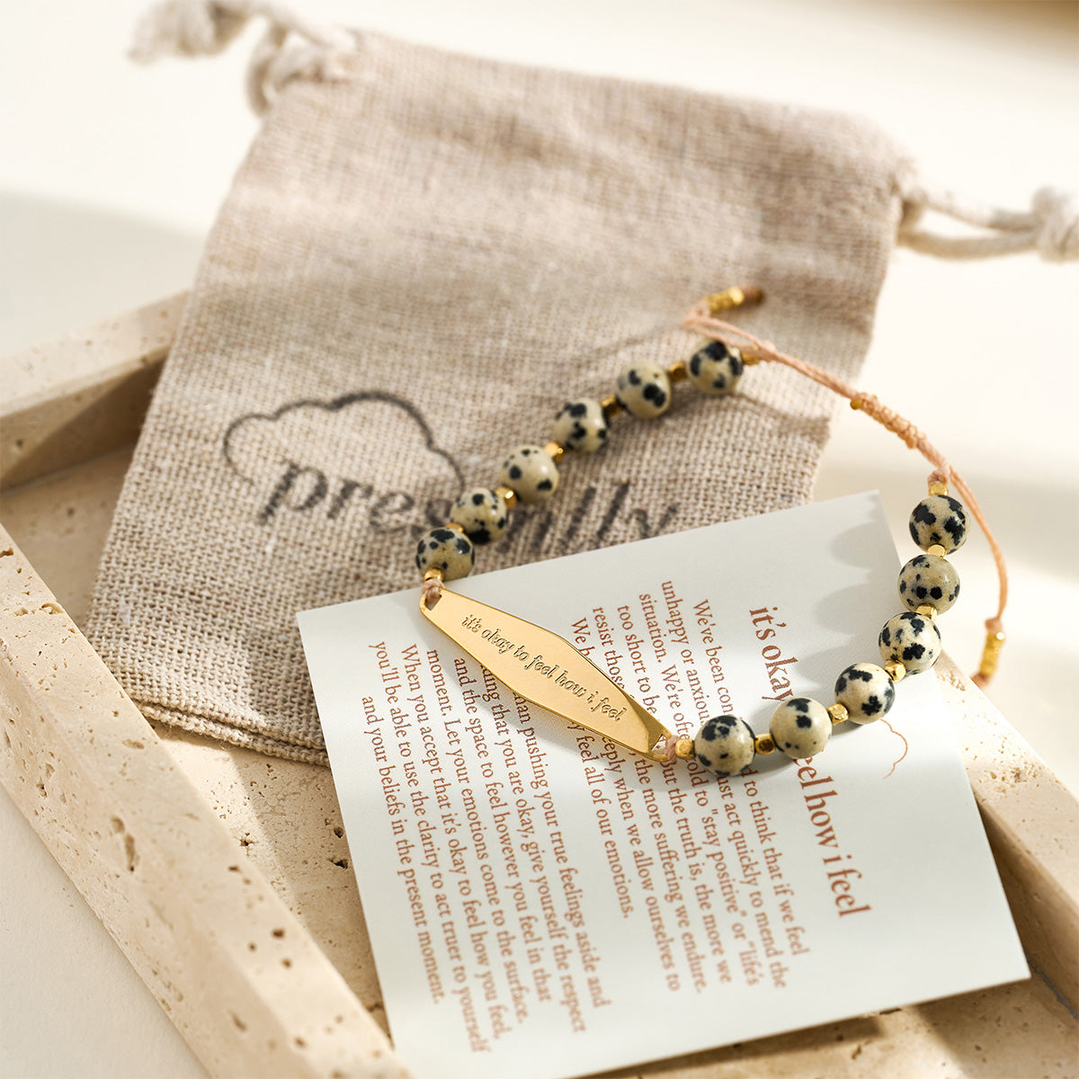 Dalmatian Gemstone Bracelet