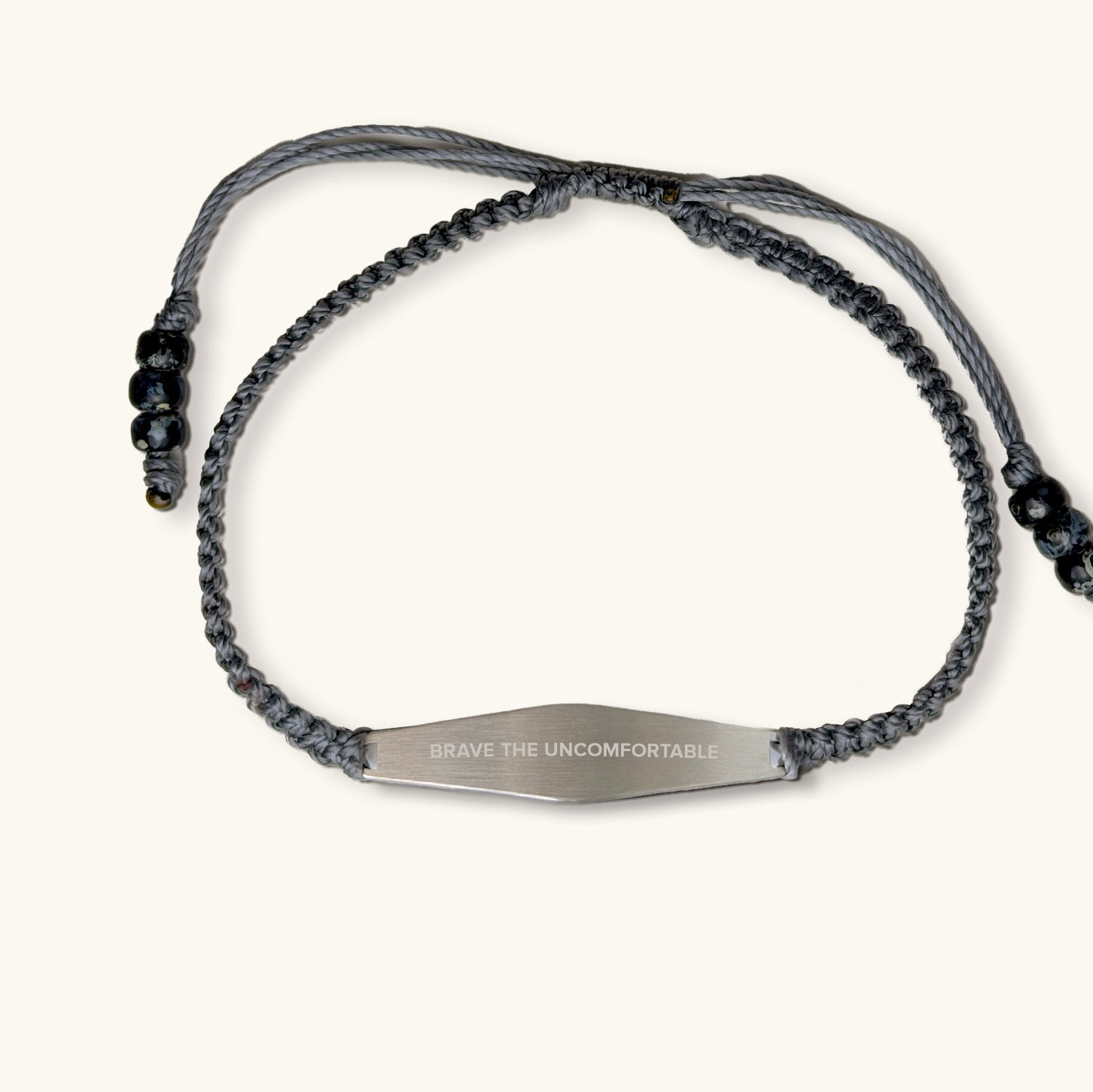 Charcoal Macrame Bracelet