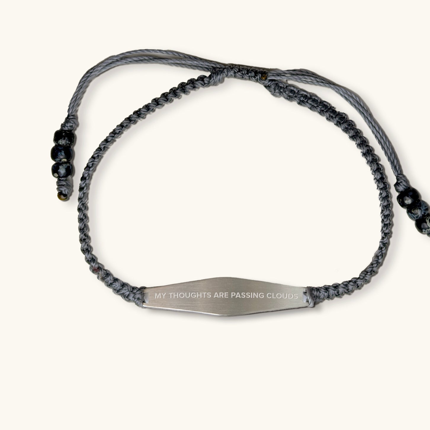 Charcoal Macrame Bracelet