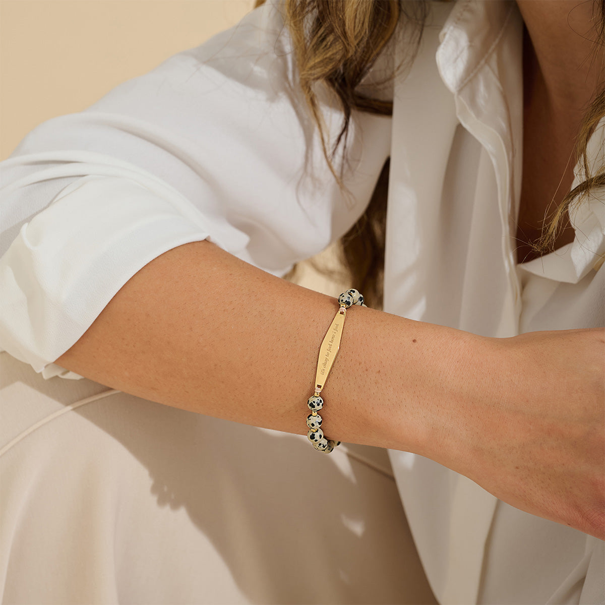 Dalmatian Gemstone Bracelet