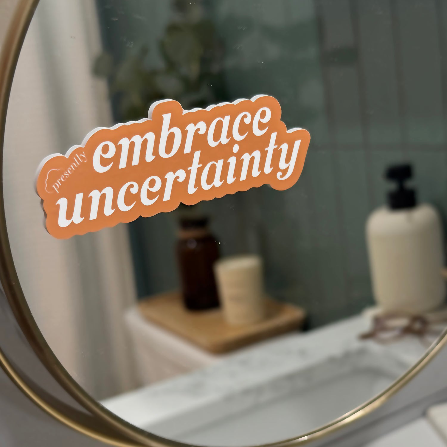 Presently Mirror Decal