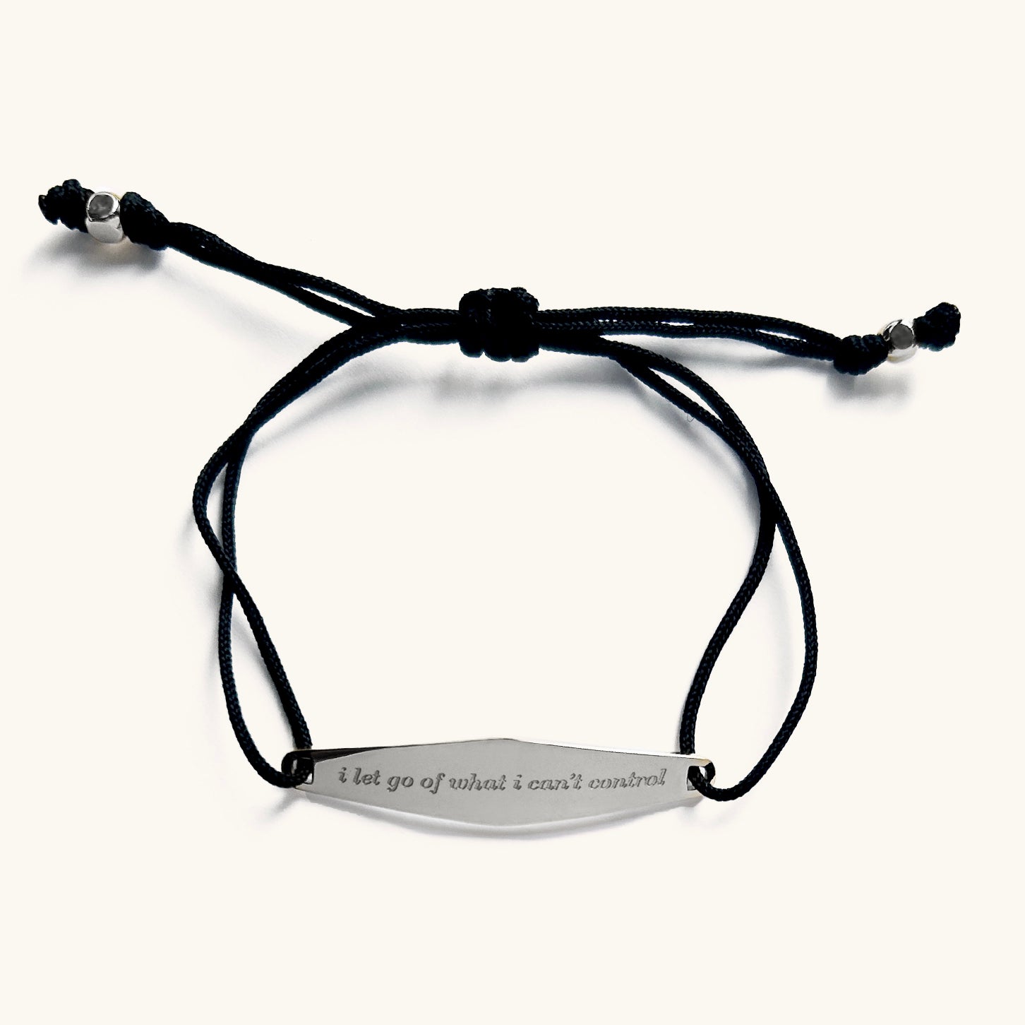 Nylon String Bracelet in Black