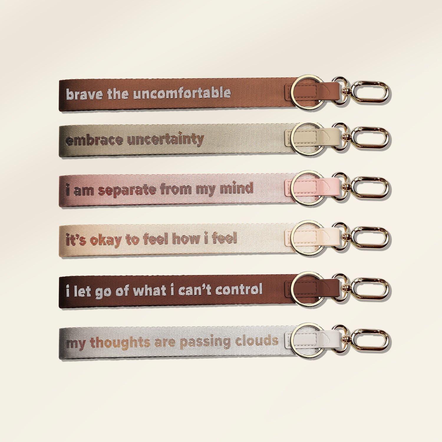Words to Carry Keychain Wristlet