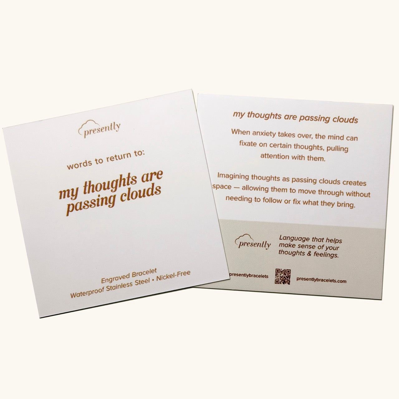 Black Nylon String Bracelet in Matte Silver