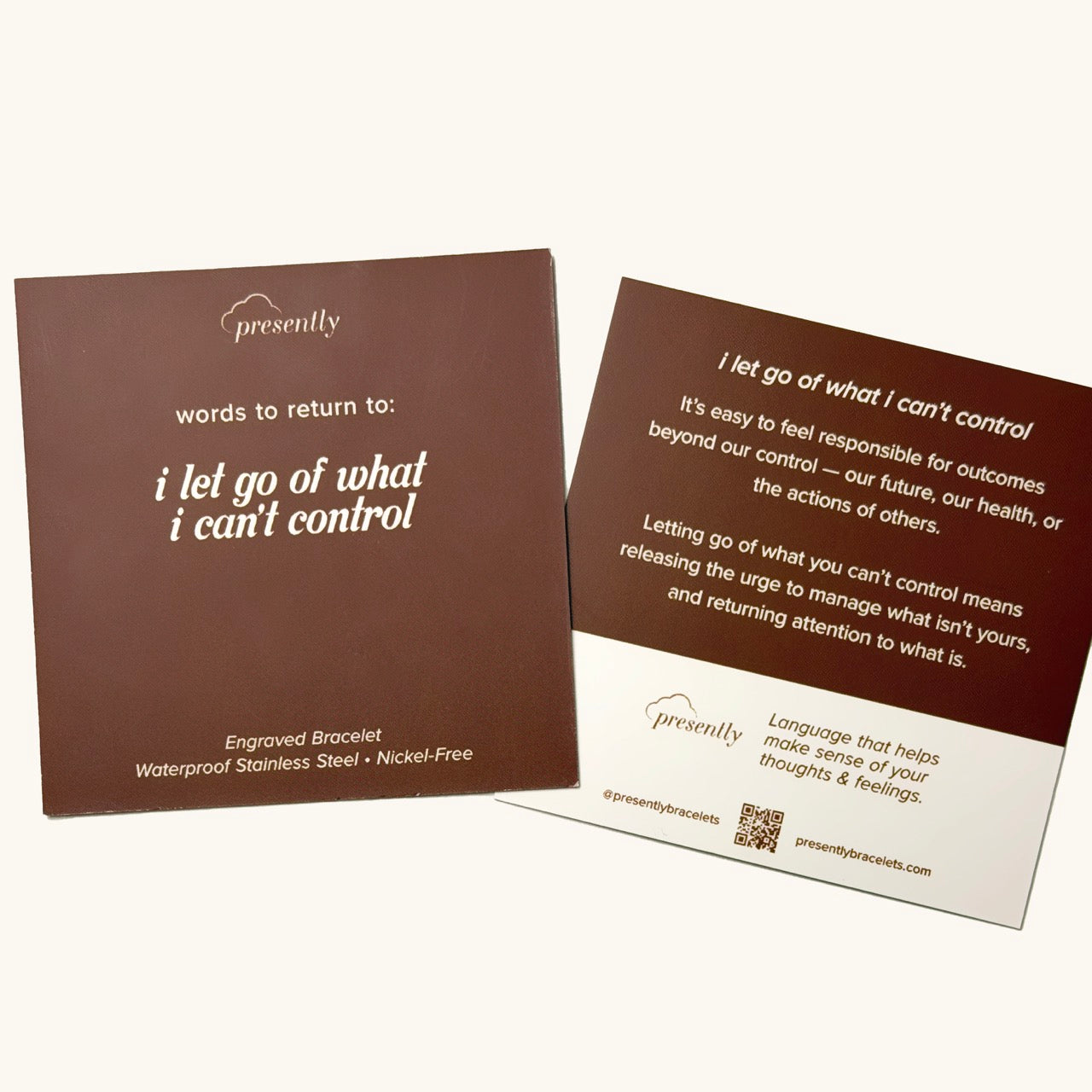 Black Nylon String Bracelet in Matte Silver