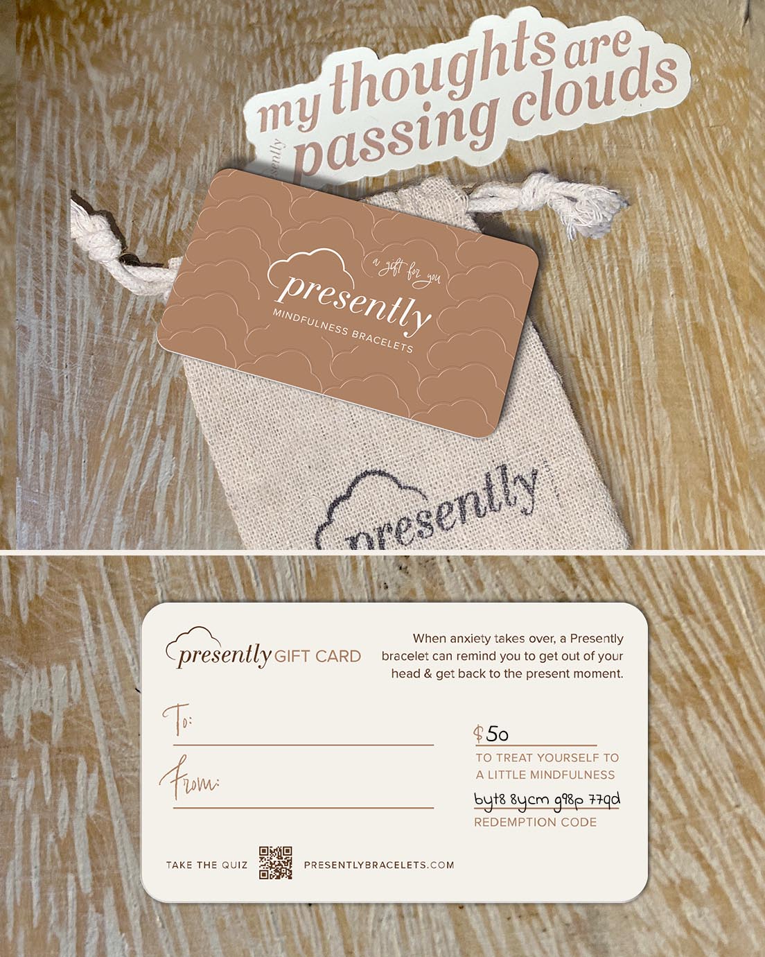Gift Card + Mirror Cling Bundle