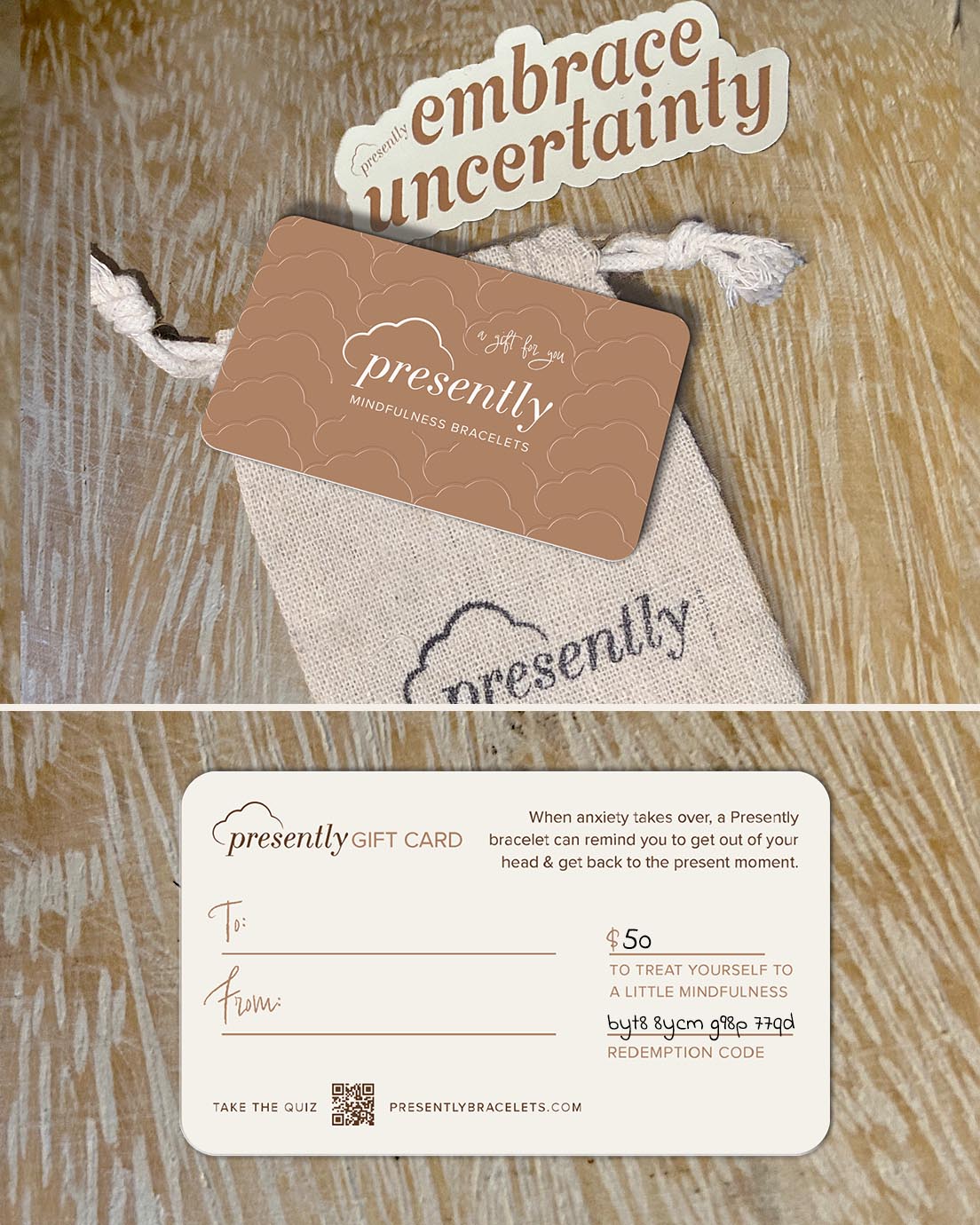 Gift Card + Mirror Cling Bundle