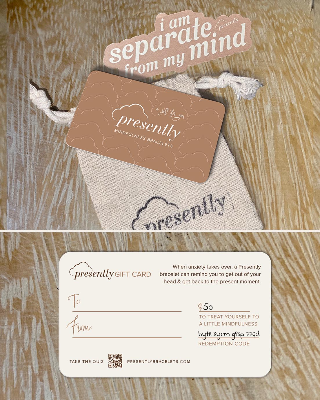 Gift Card + Mirror Cling Bundle