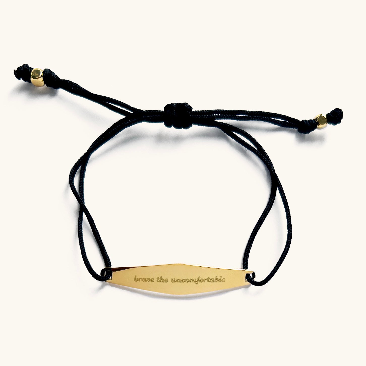 Nylon String Bracelet in Black
