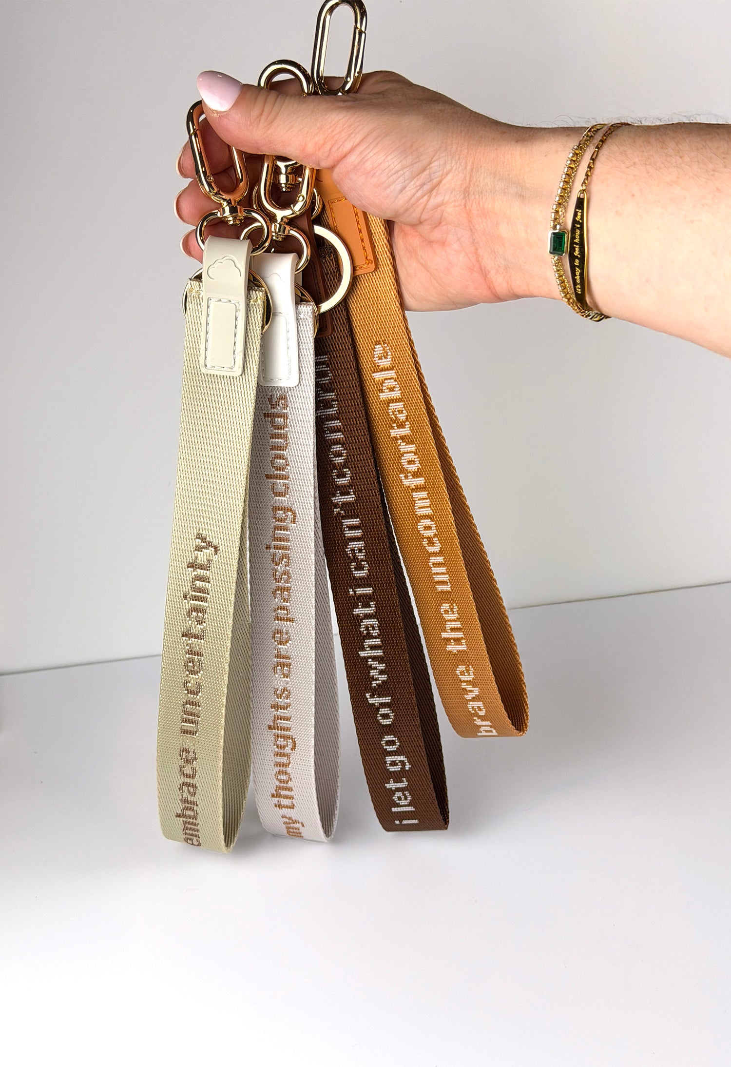Words to Carry Keychain Wristlet