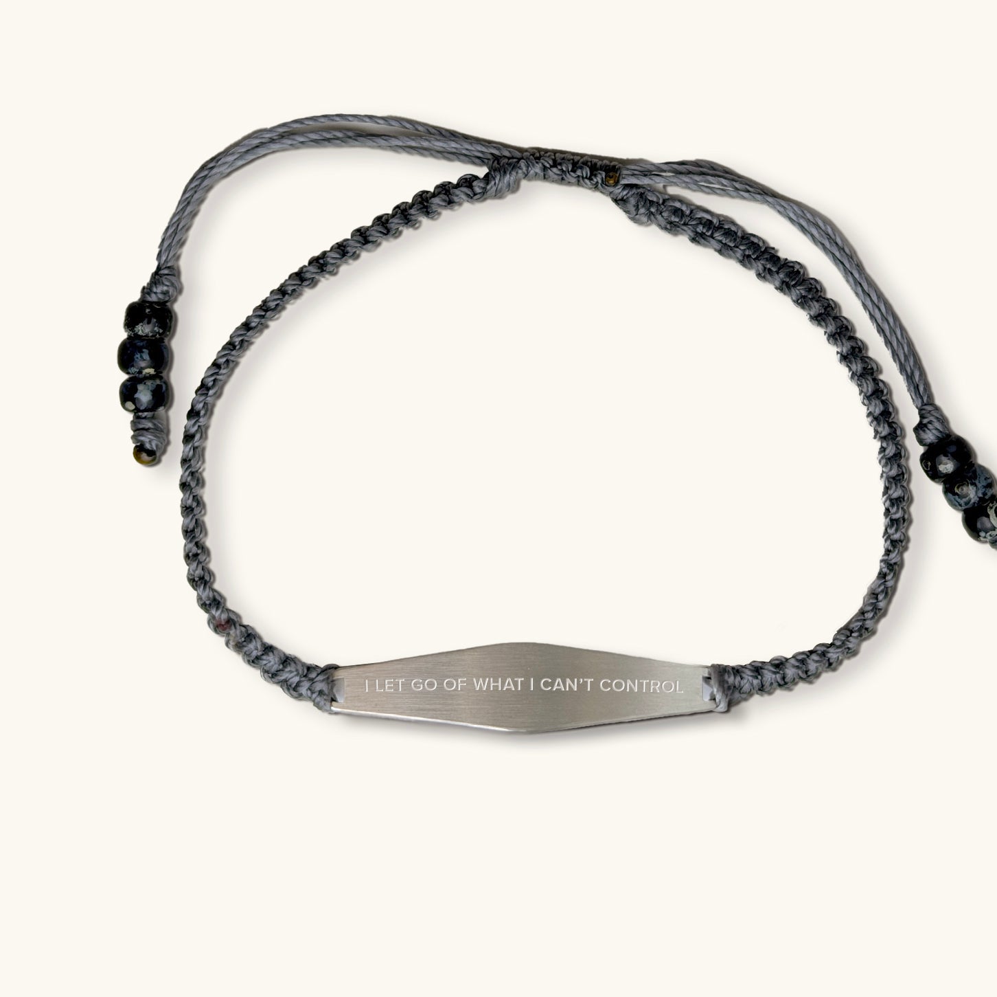 Charcoal Macrame Bracelet