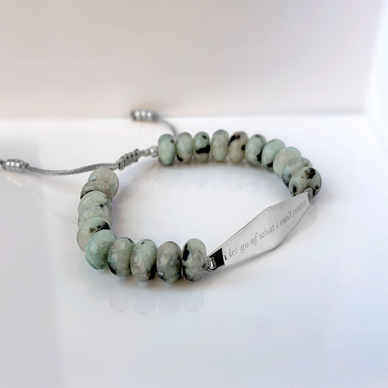 Tianshan Jade Bracelet in Silver