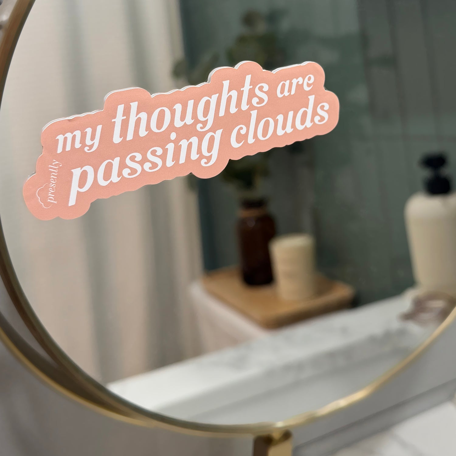 Presently Mirror Decal