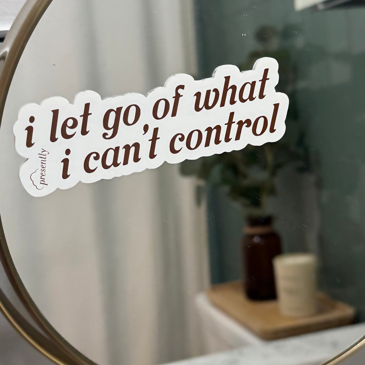 Presently Mirror Decal