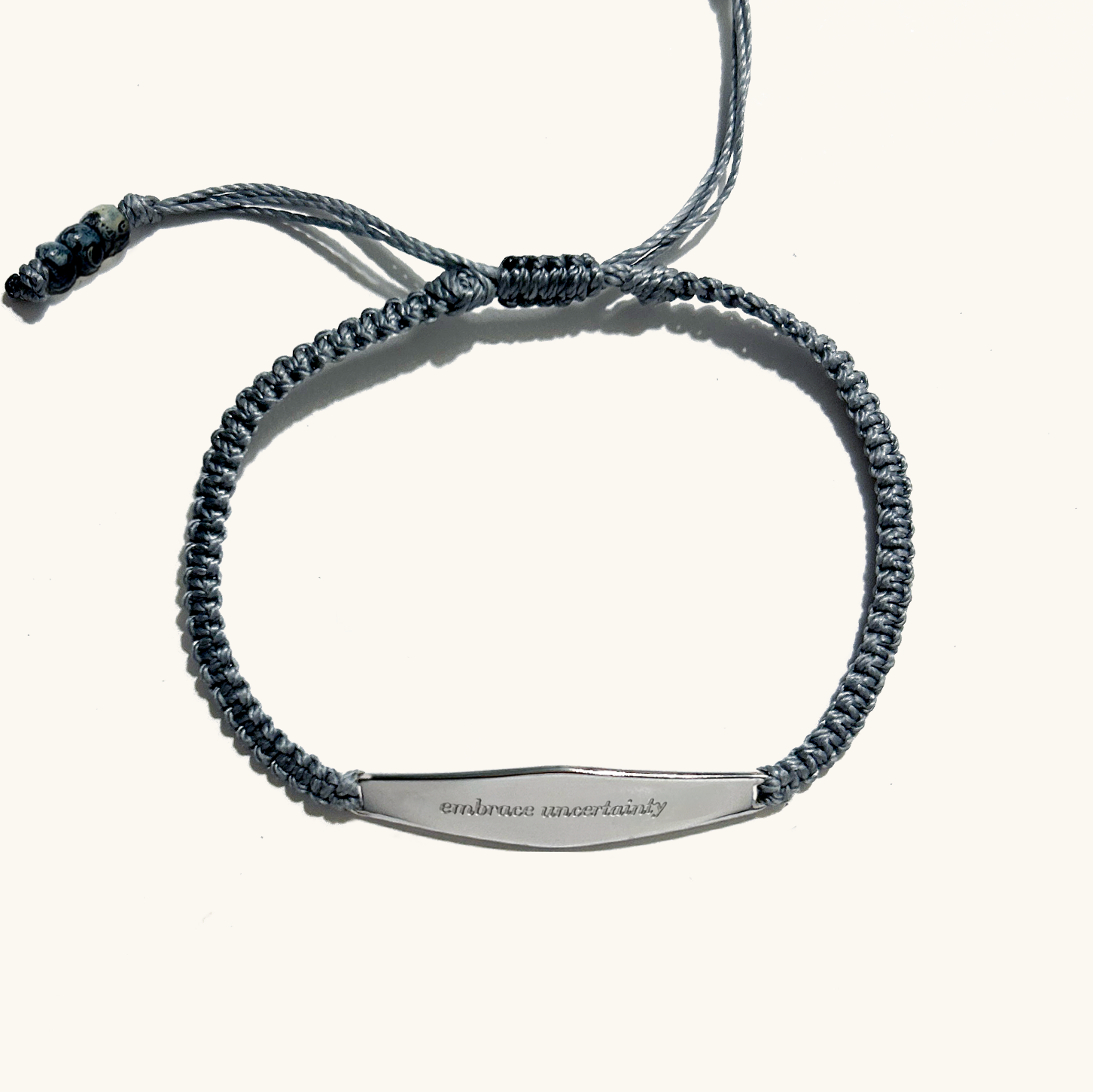 Charcoal Macrame Bracelet