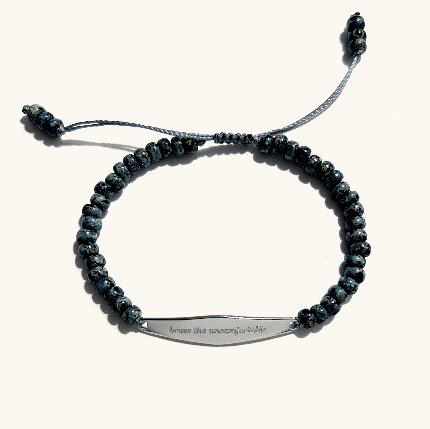 Picasso Beaded Bracelet in Silver