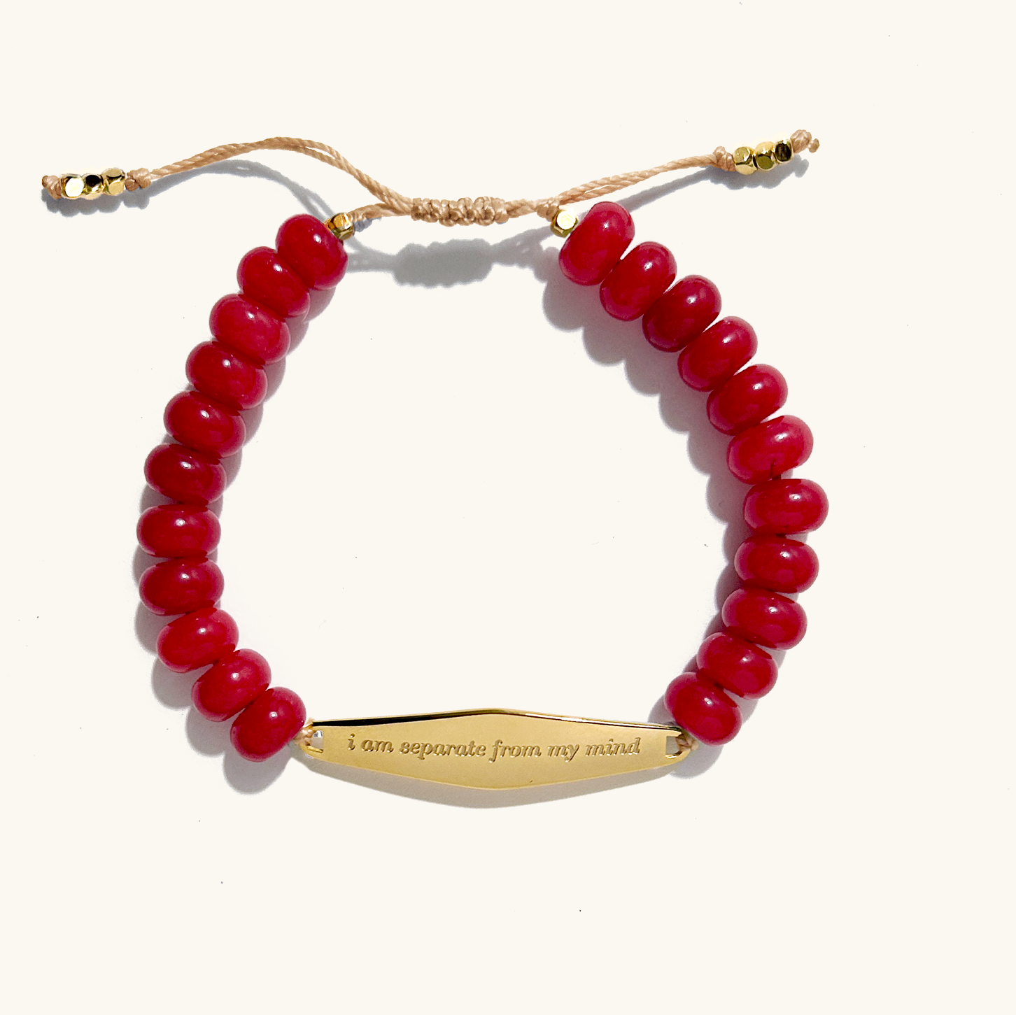 Red Coral Gemstone Bracelet