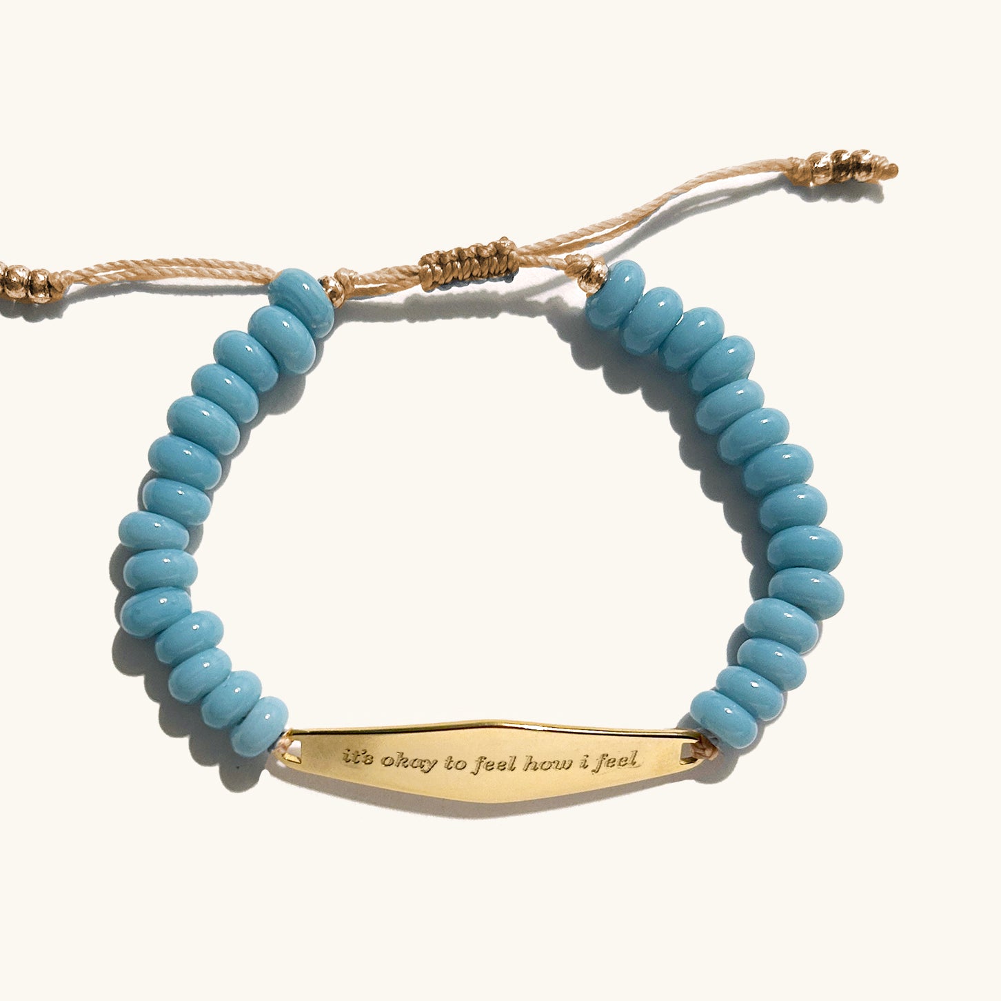 Baby Blue Beaded Bracelet