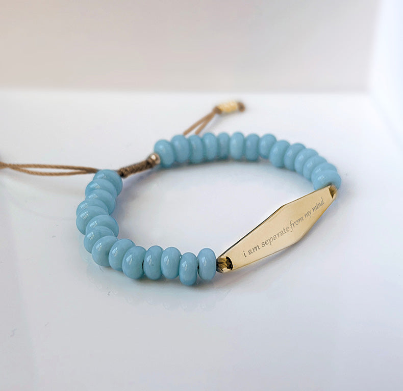 Baby Blue Beaded Bracelet